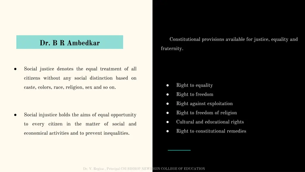 constitutional provisions available for justice