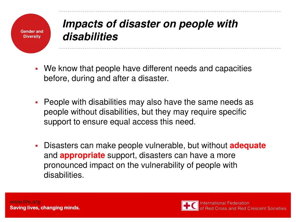 impacts of disaster on people with disabilities