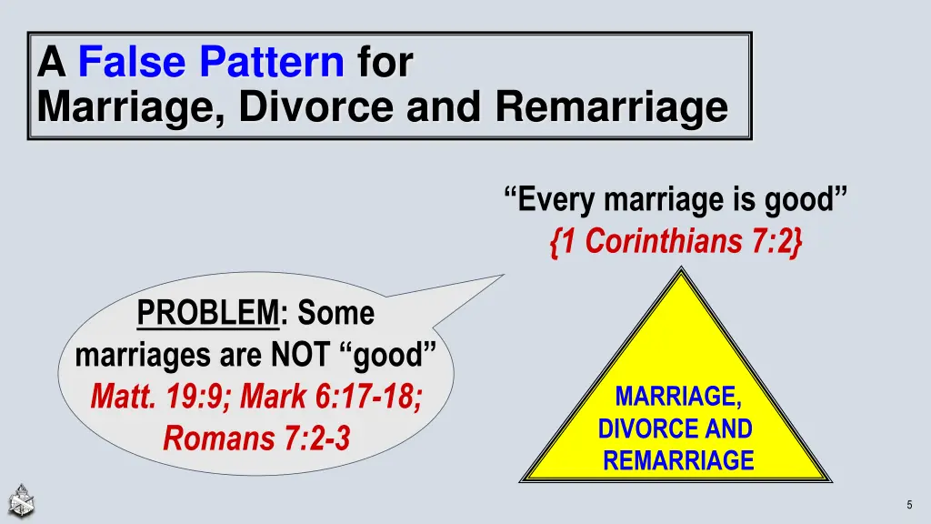 a false pattern for marriage divorce 1