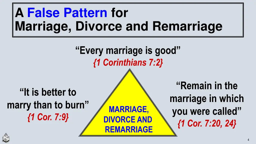 a false pattern for marriage divorce