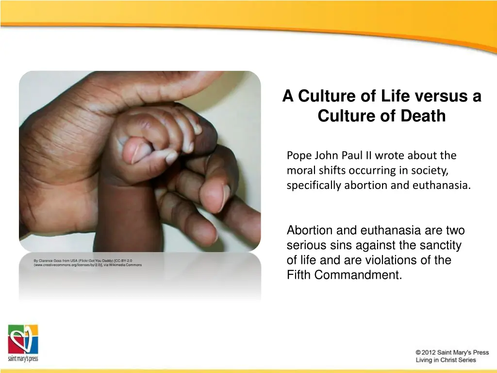 a culture of life versus a culture of death