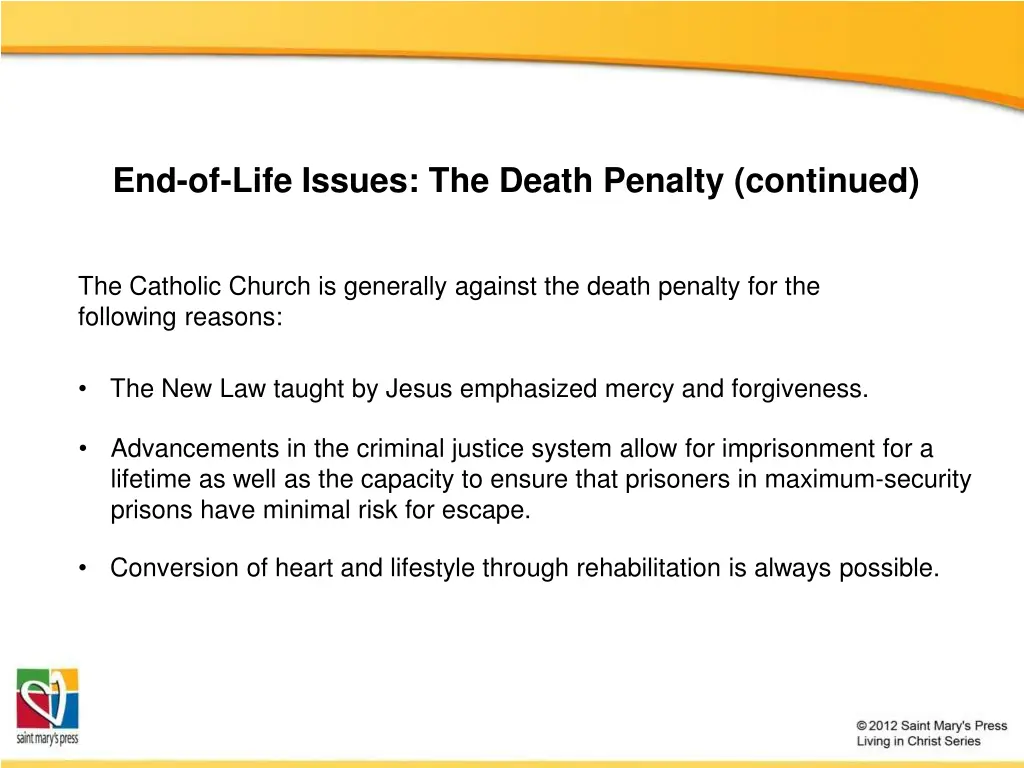 end of life issues the death penalty continued