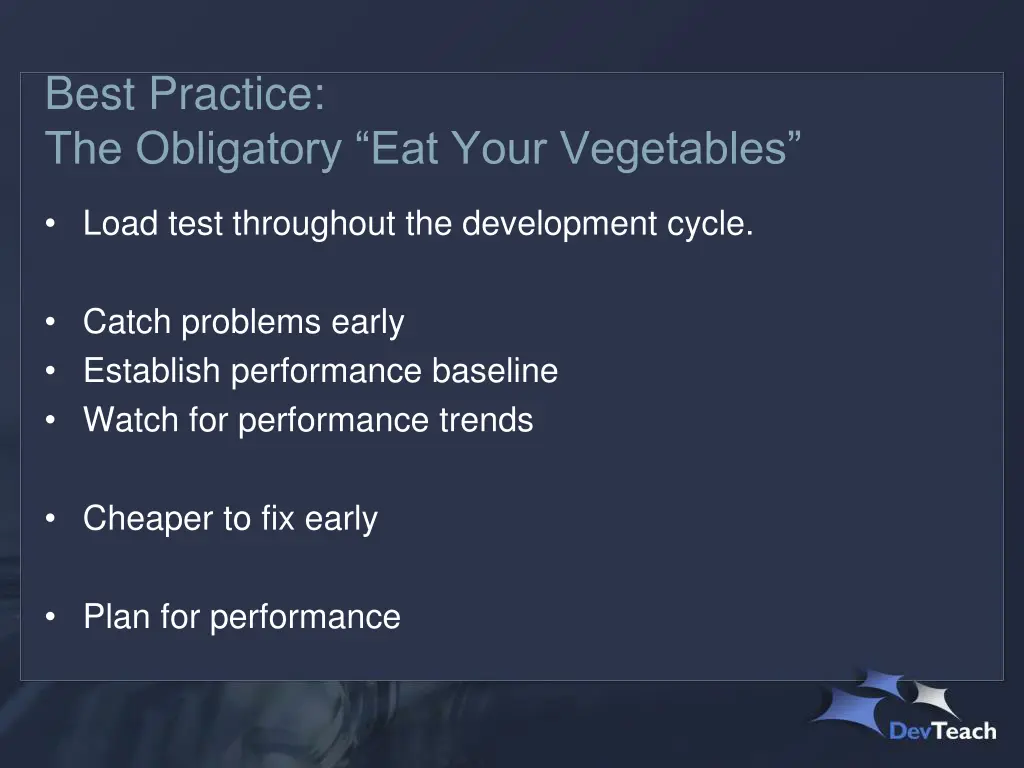 best practice the obligatory eat your vegetables