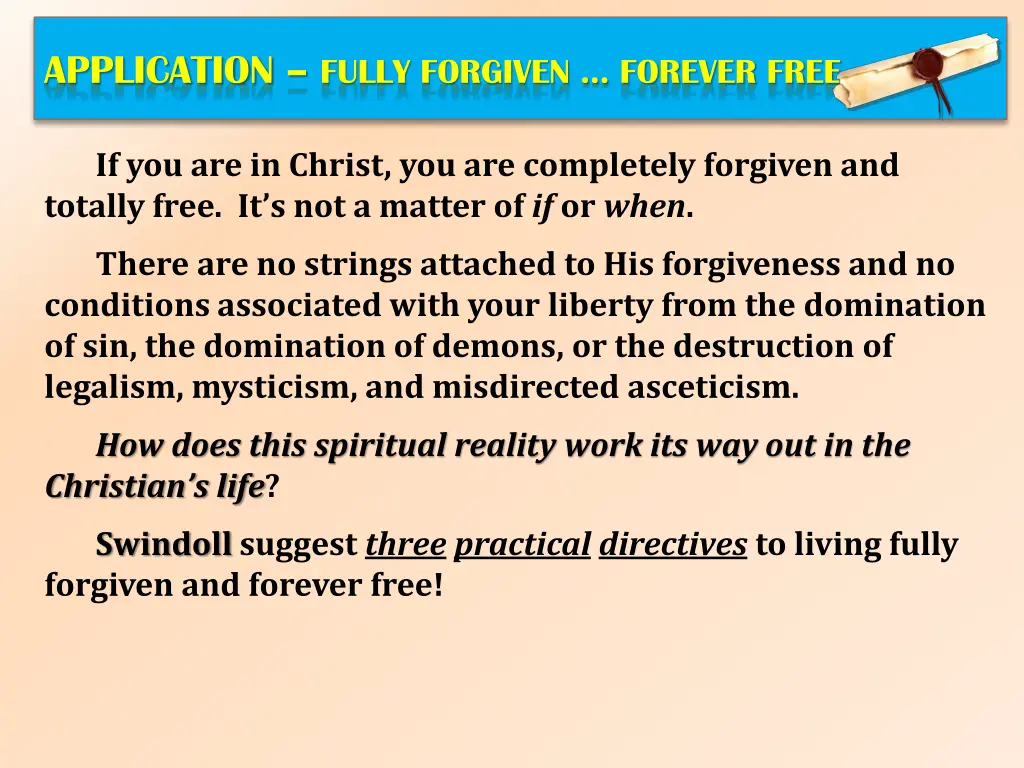 application fully forgiven forever free