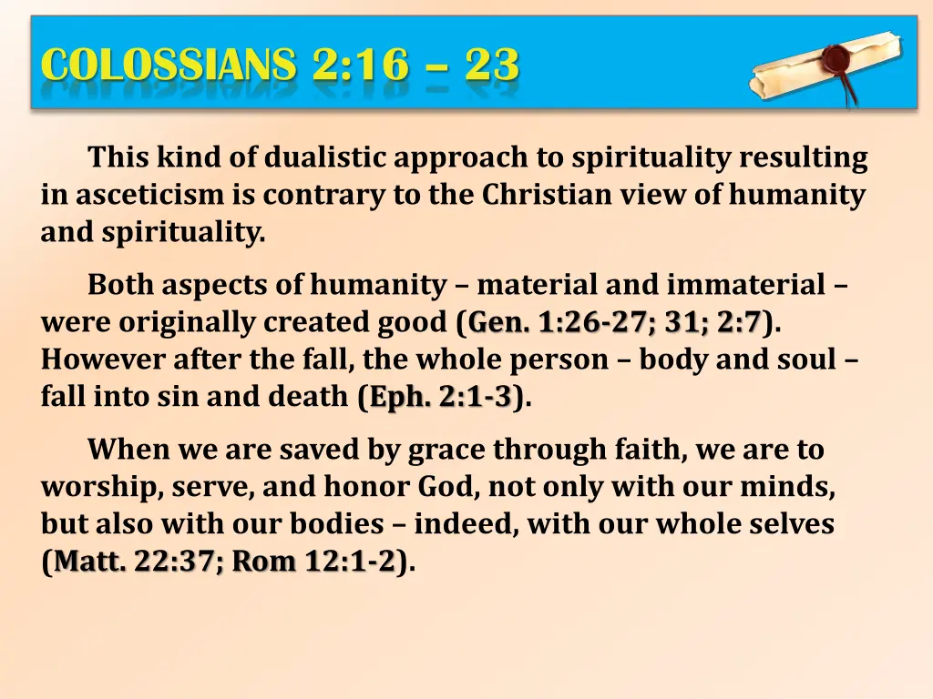 colossians 2 16 23 6