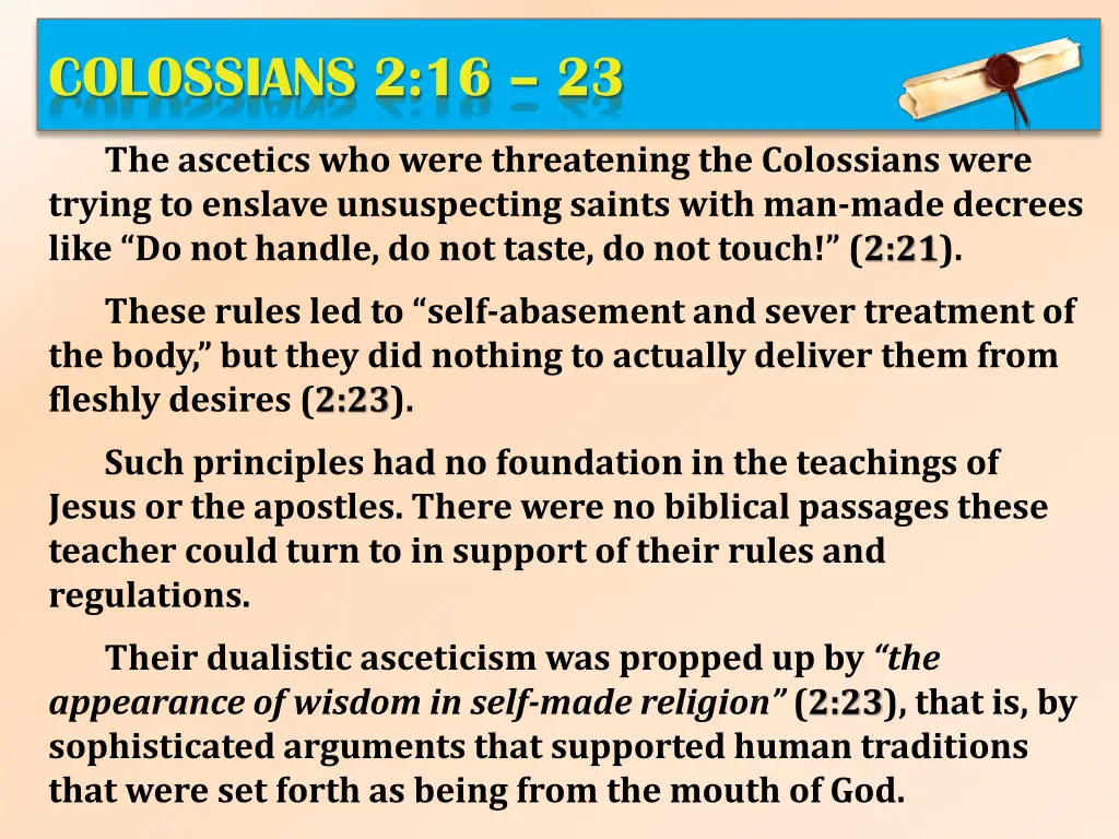 colossians 2 16 23 7