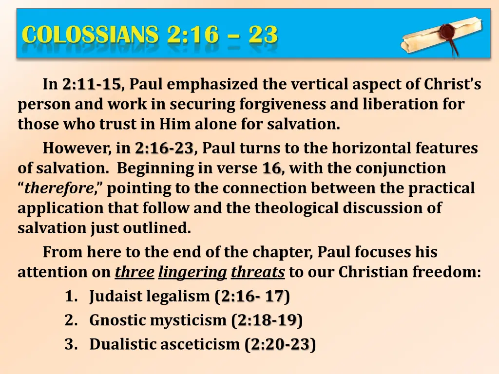 colossians 2 16 23