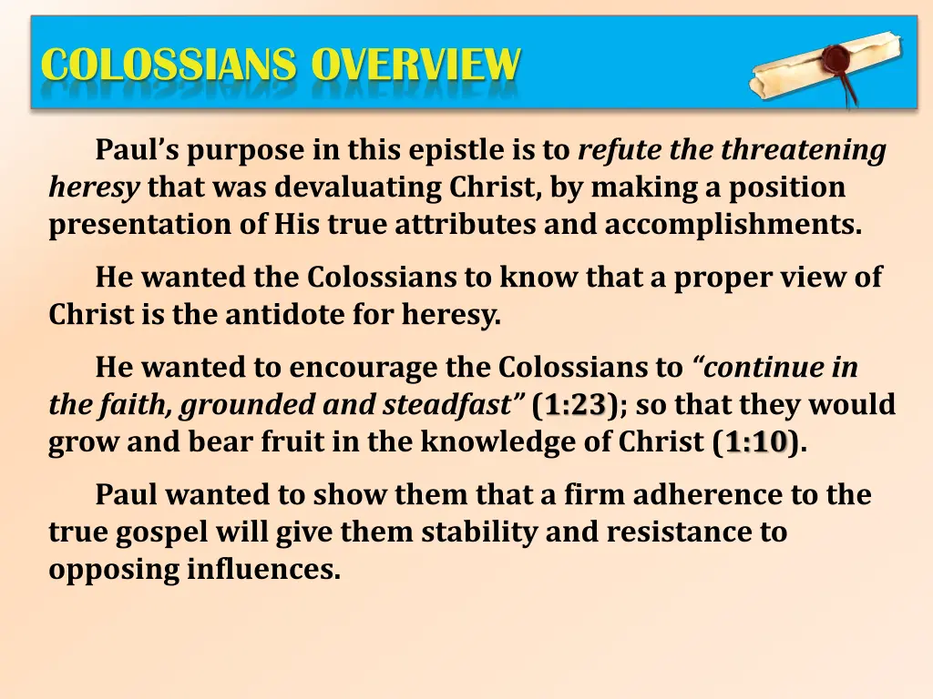 colossians overview 1