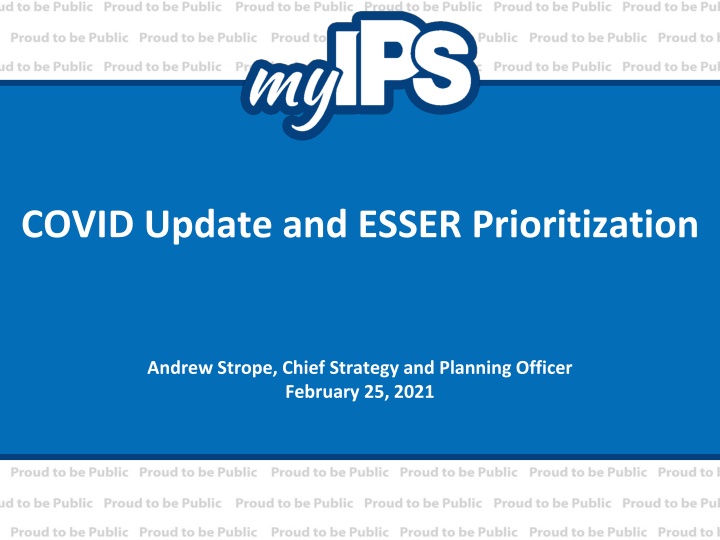 covid update and esser prioritization