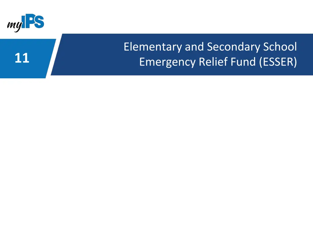 elementary and secondary school emergency relief