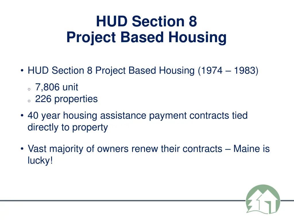 hud section 8 project based housing