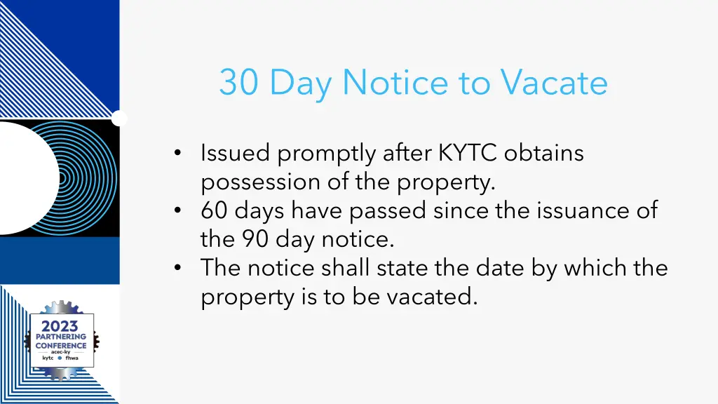 30 day notice to vacate