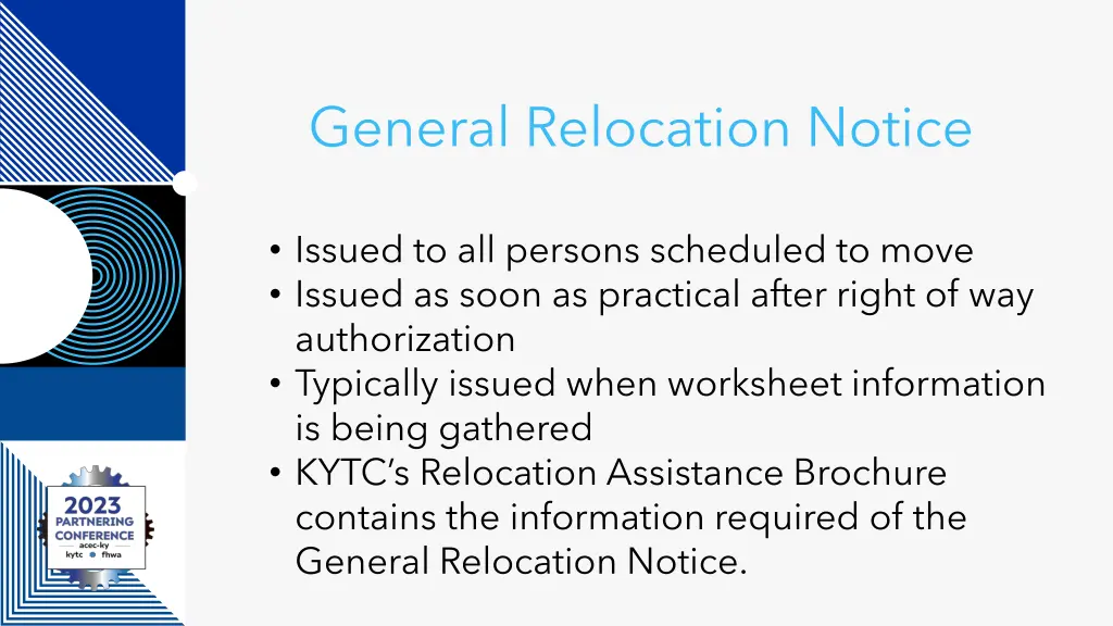 general relocation notice