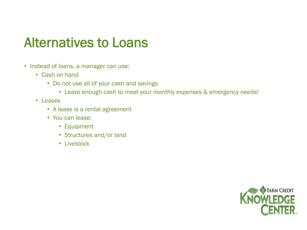 alternatives to loans alternatives to loans