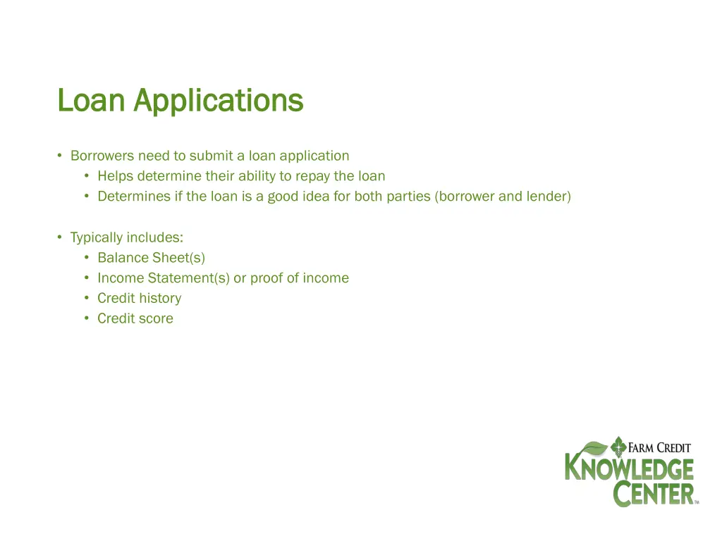 loan applications loan applications