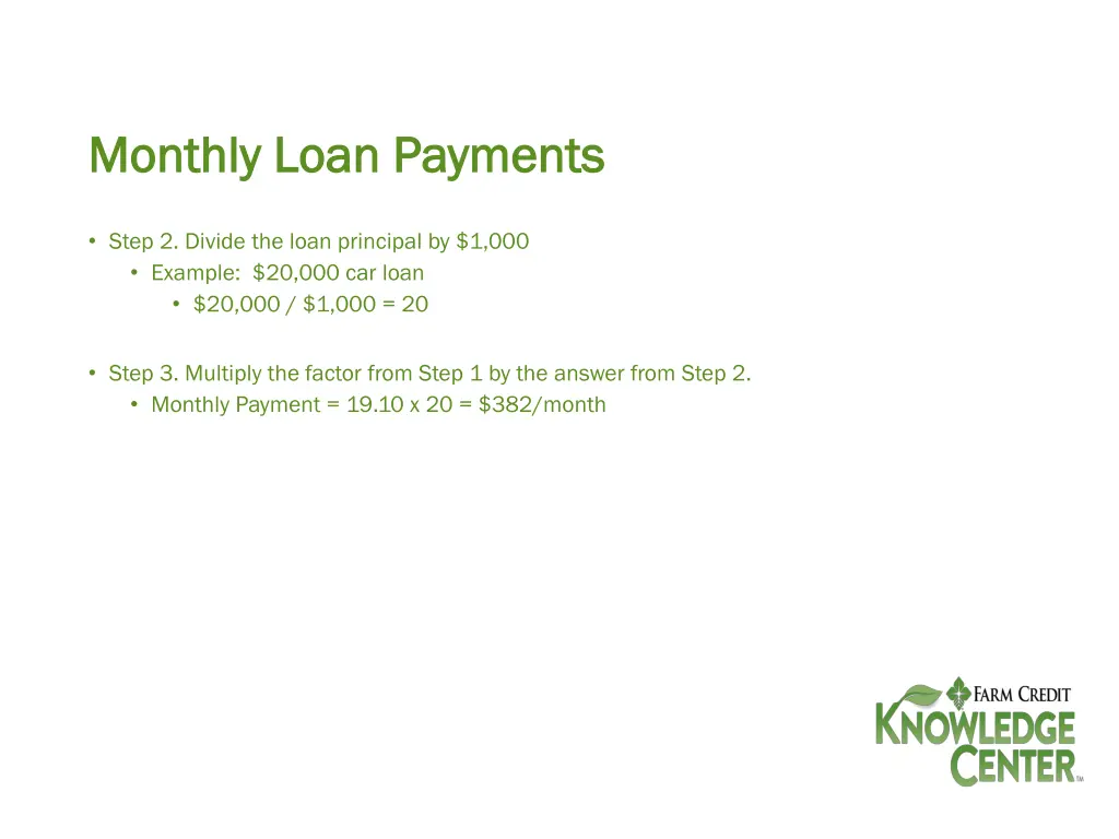 monthly loan payments monthly loan payments 1