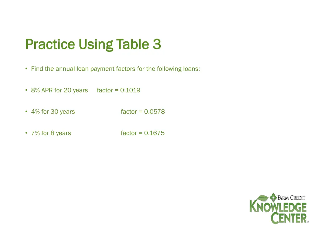 practice using table 3 practice using table 3 1