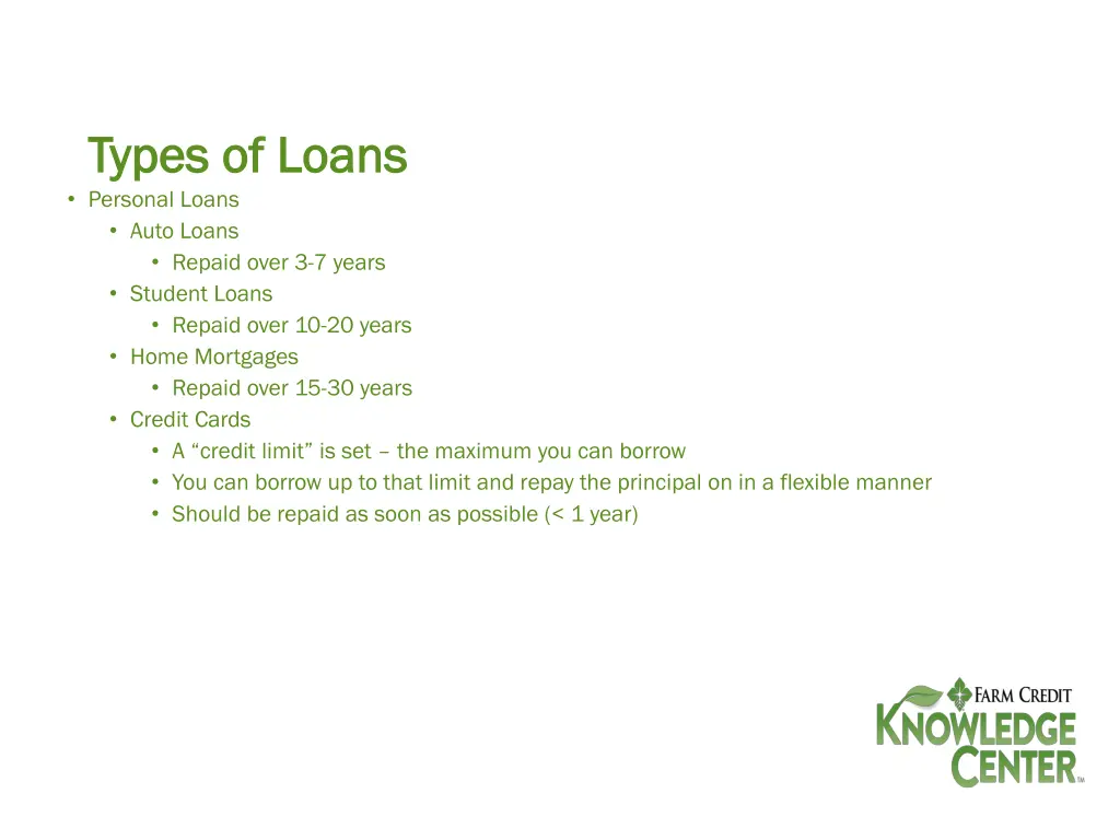 types of loans types of loans personal loans auto