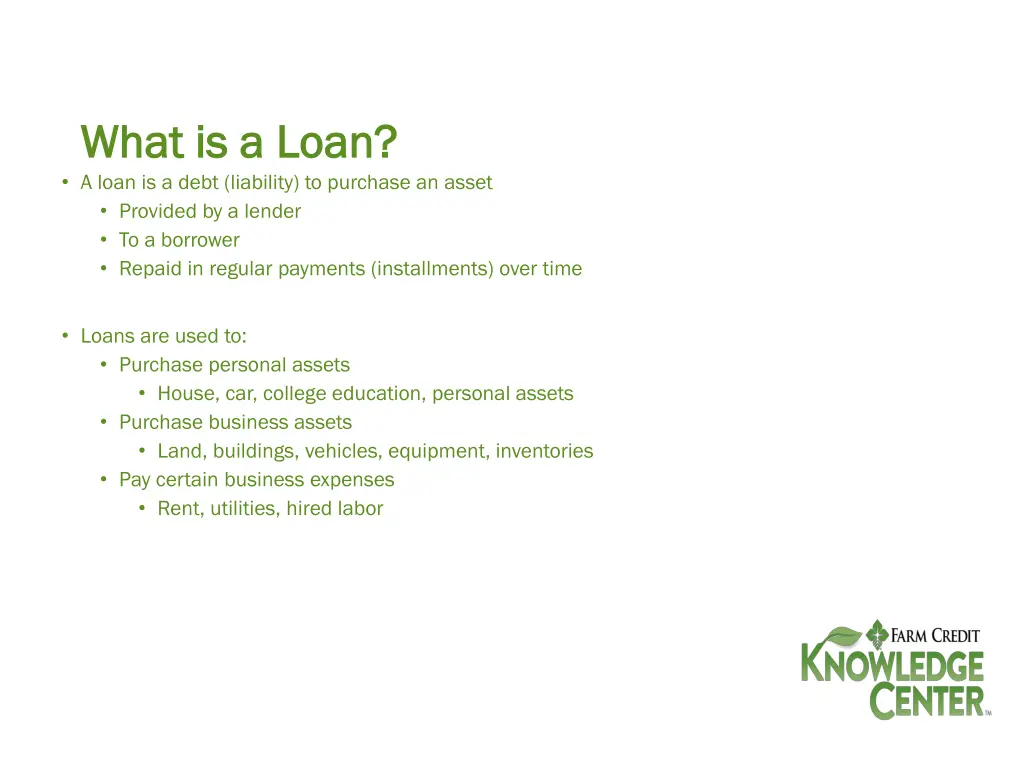 what is a loan what is a loan a loan is a debt