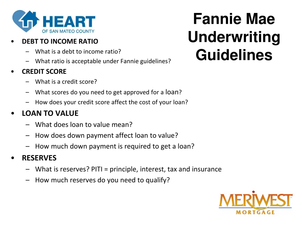 fannie mae underwriting guidelines