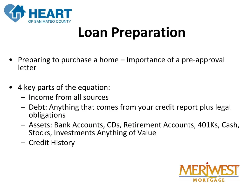 loan preparation