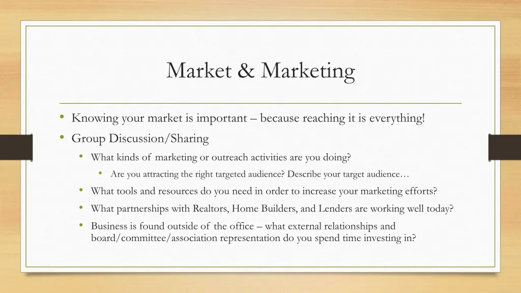 market marketing