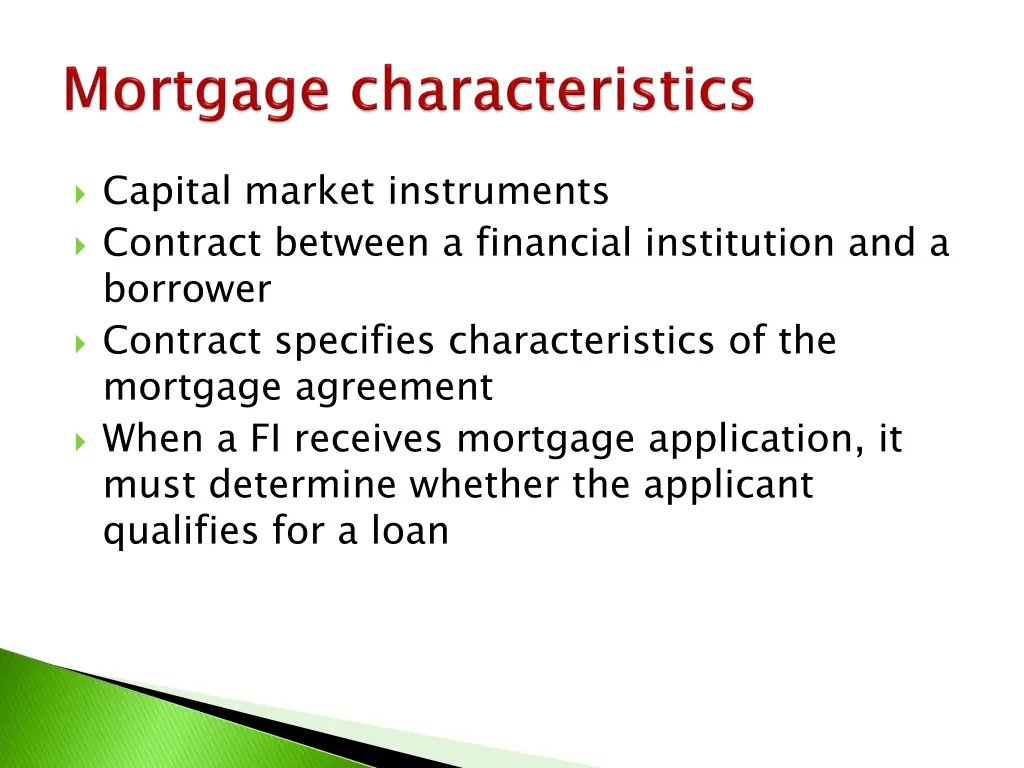 capital market instruments contract between