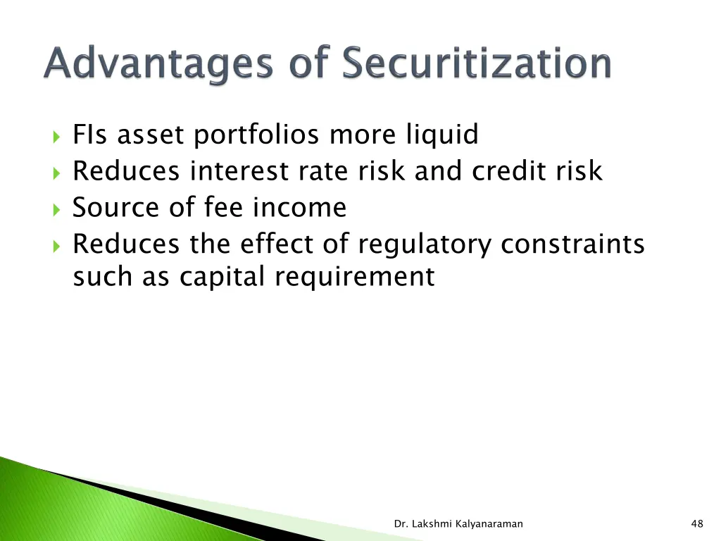 fis asset portfolios more liquid reduces interest