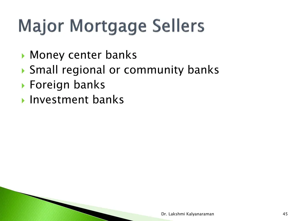 money center banks small regional or community