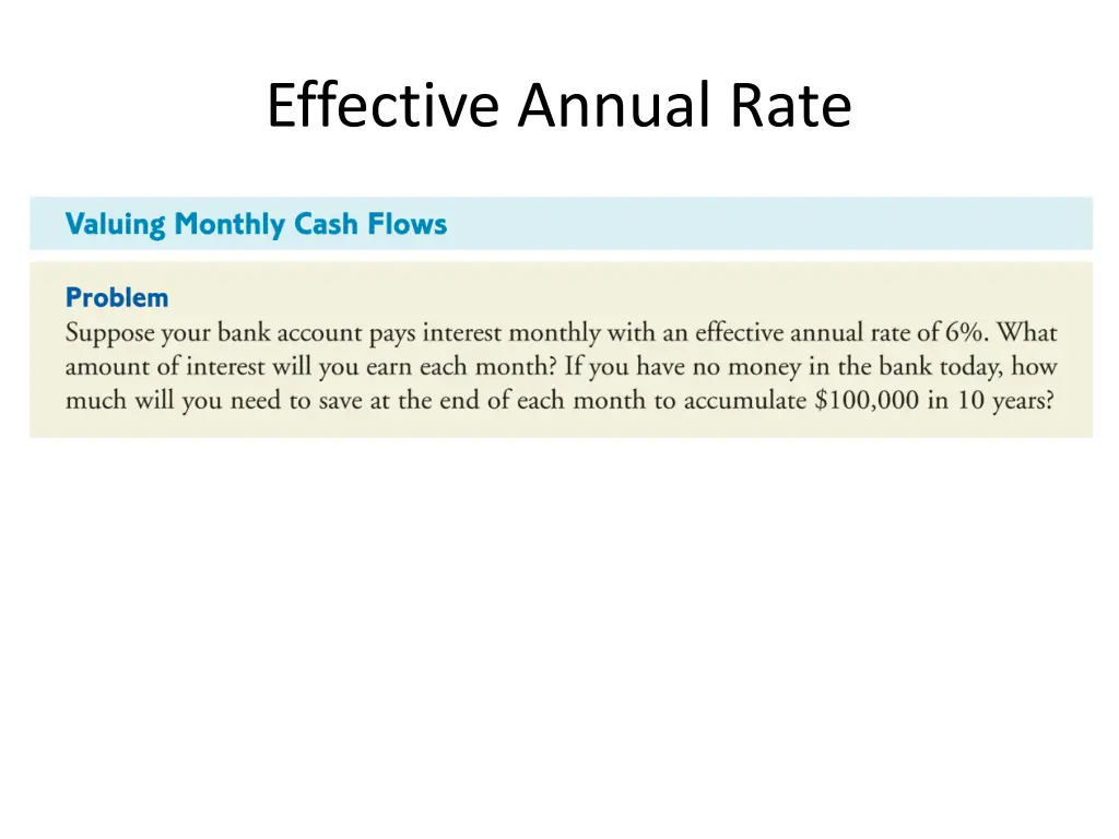 effective annual rate 1