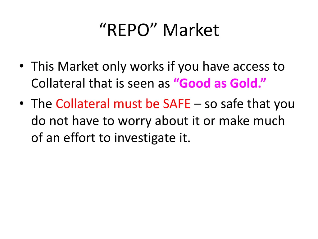 repo market