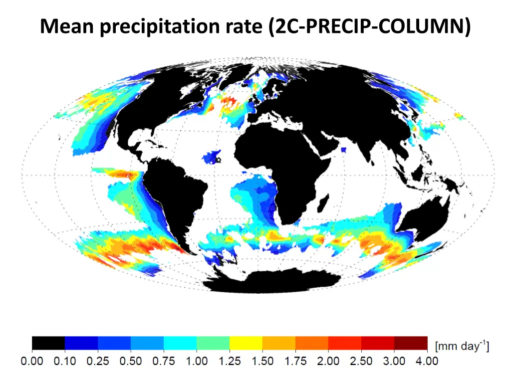 mean precipitation rate 2c precip column