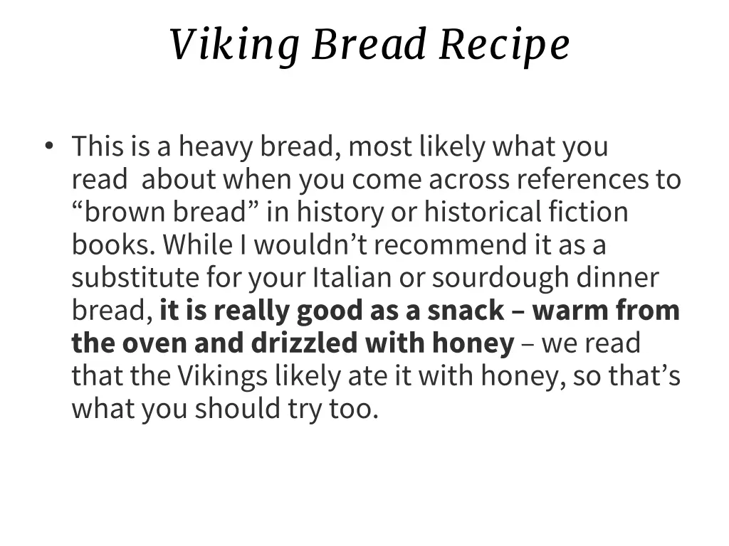 viking bread recipe