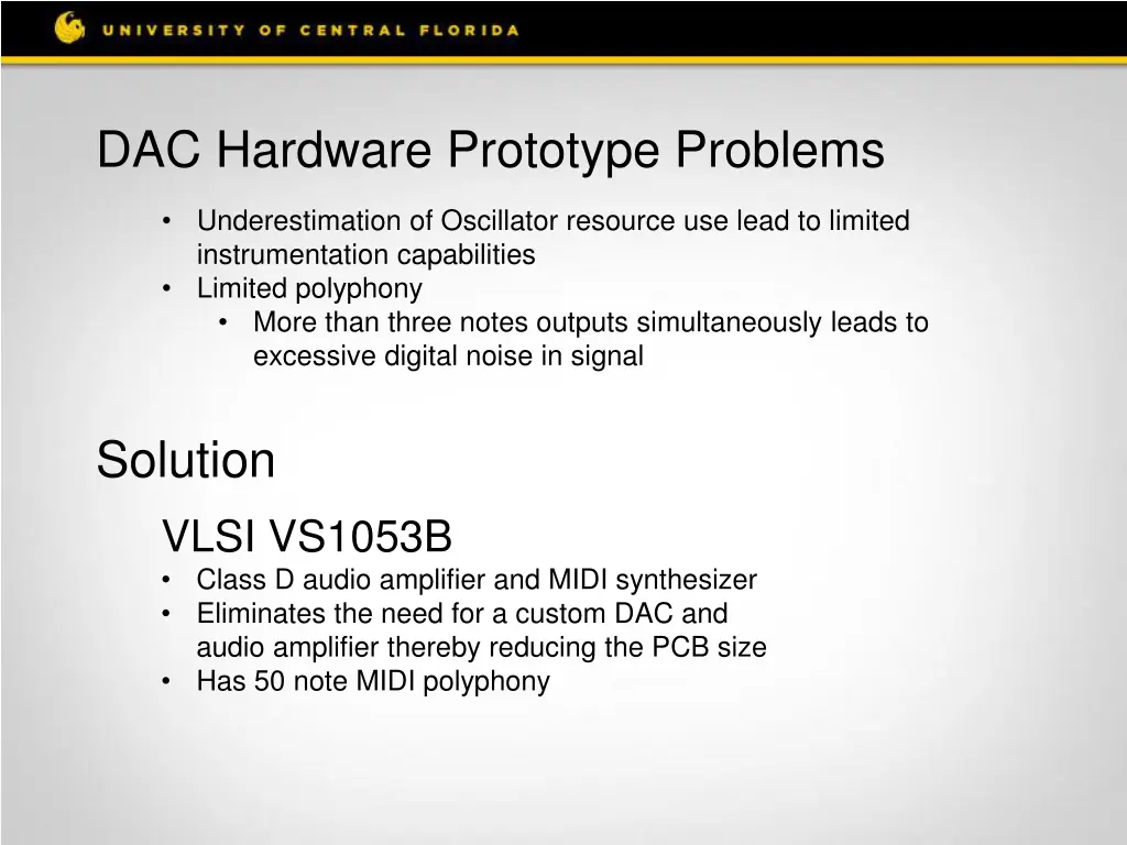 dac hardware prototype problems