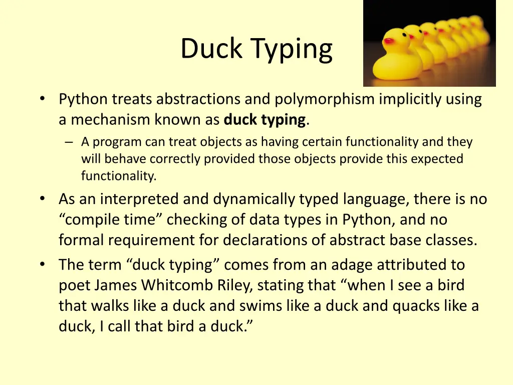 duck typing