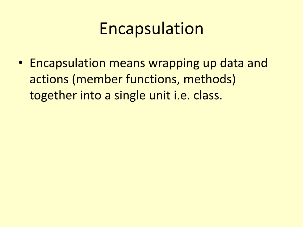 encapsulation