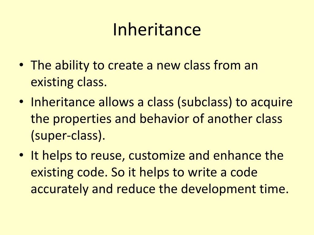 inheritance