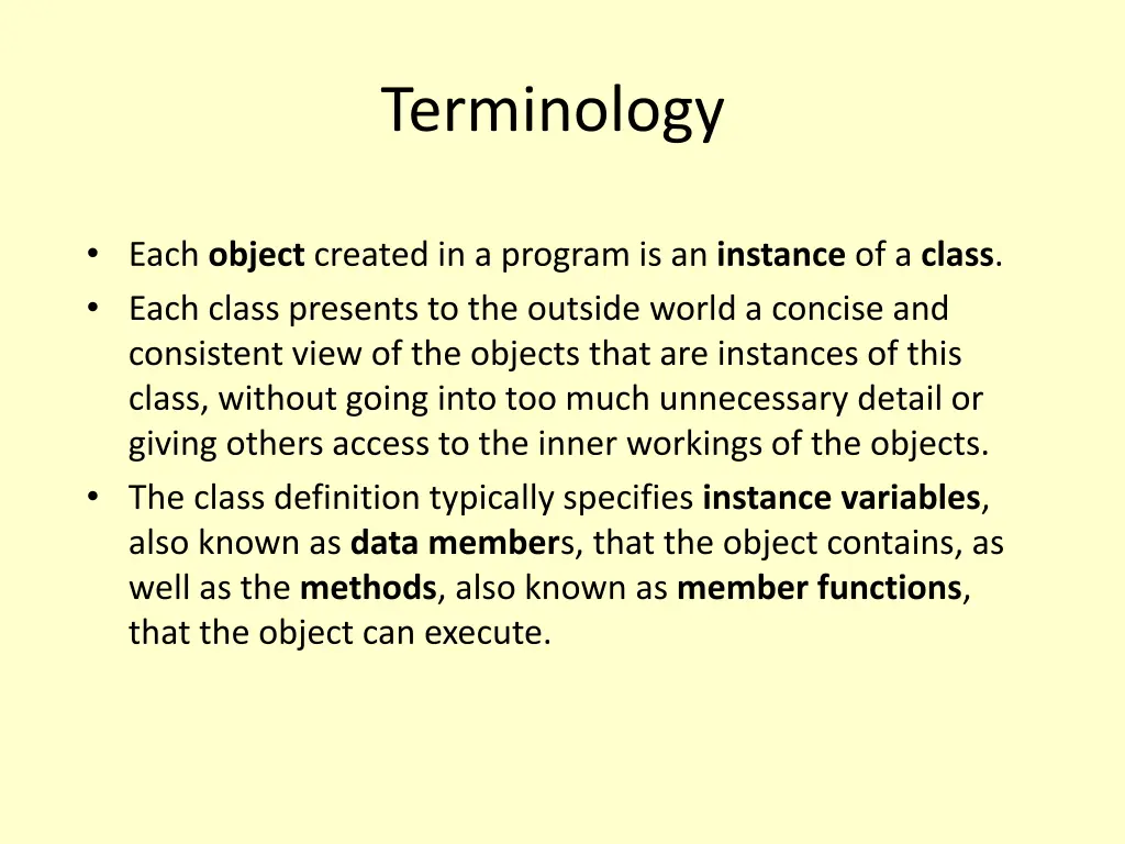 terminology