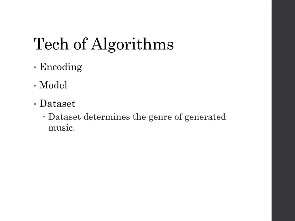 tech of algorithms