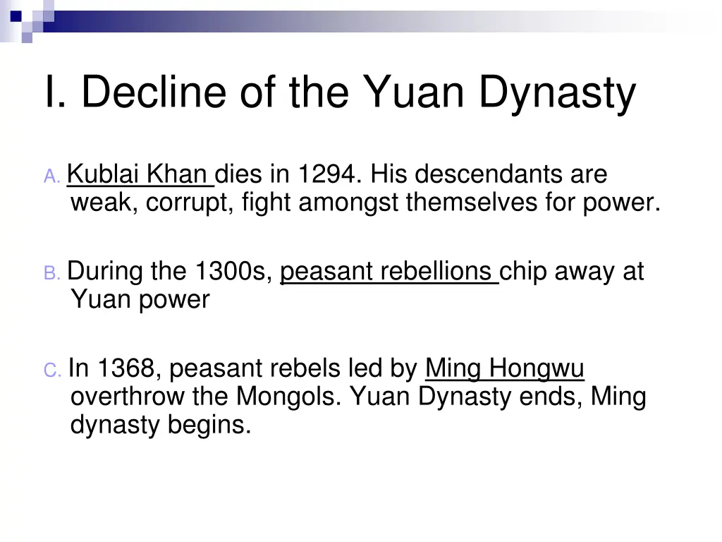 i decline of the yuan dynasty