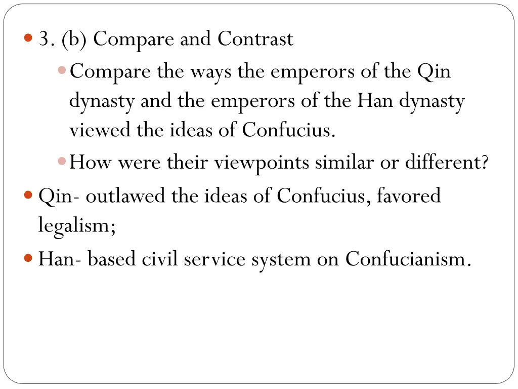 3 b compare and contrast compare the ways