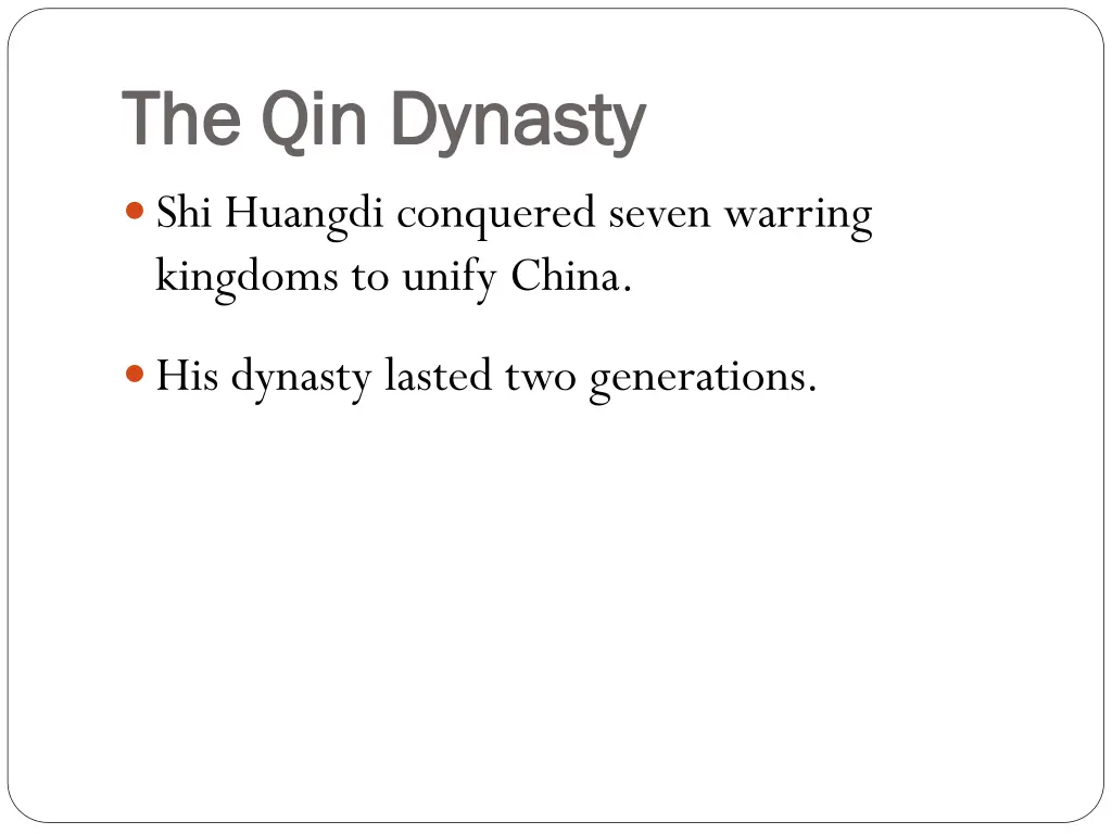 the qin dynasty the qin dynasty