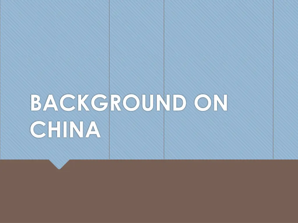 background on china