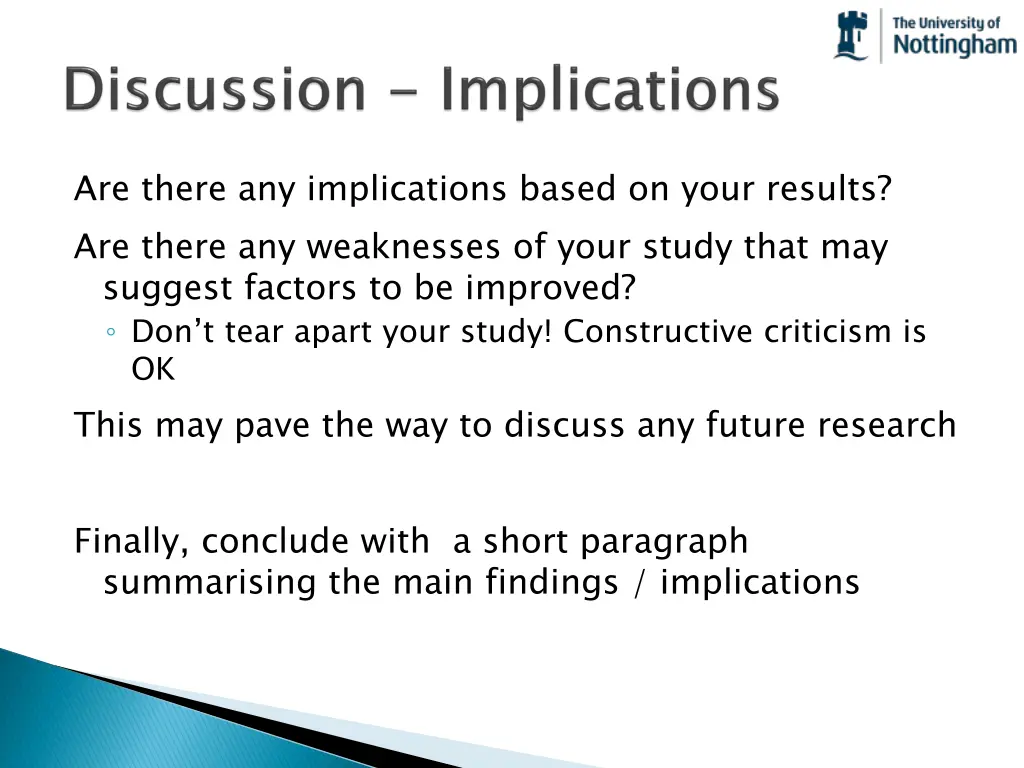 are there any implications based on your results