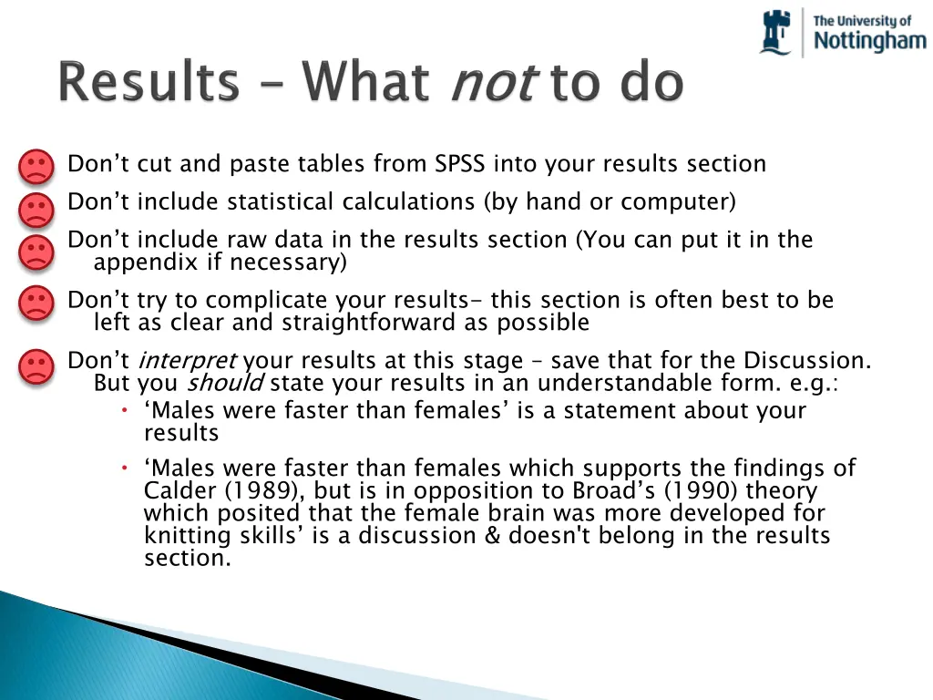 don t cut and paste tables from spss into your