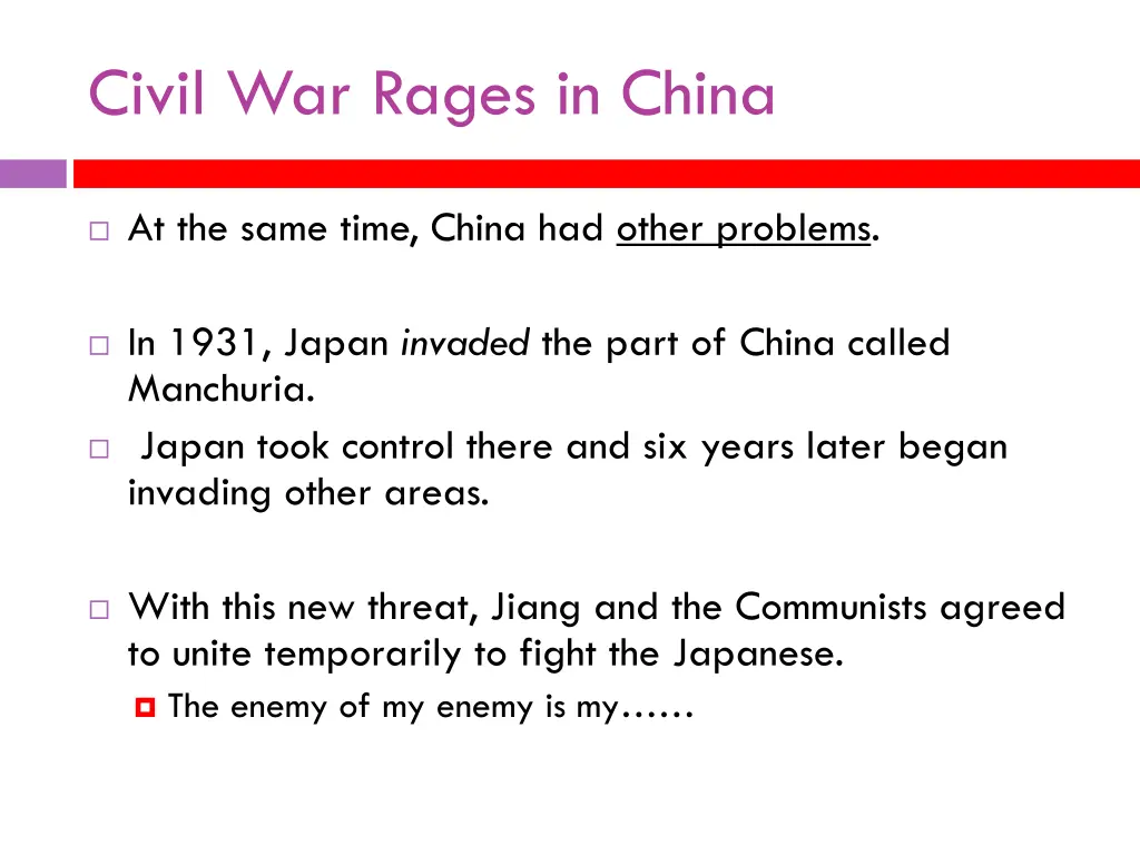 civil war rages in china 2