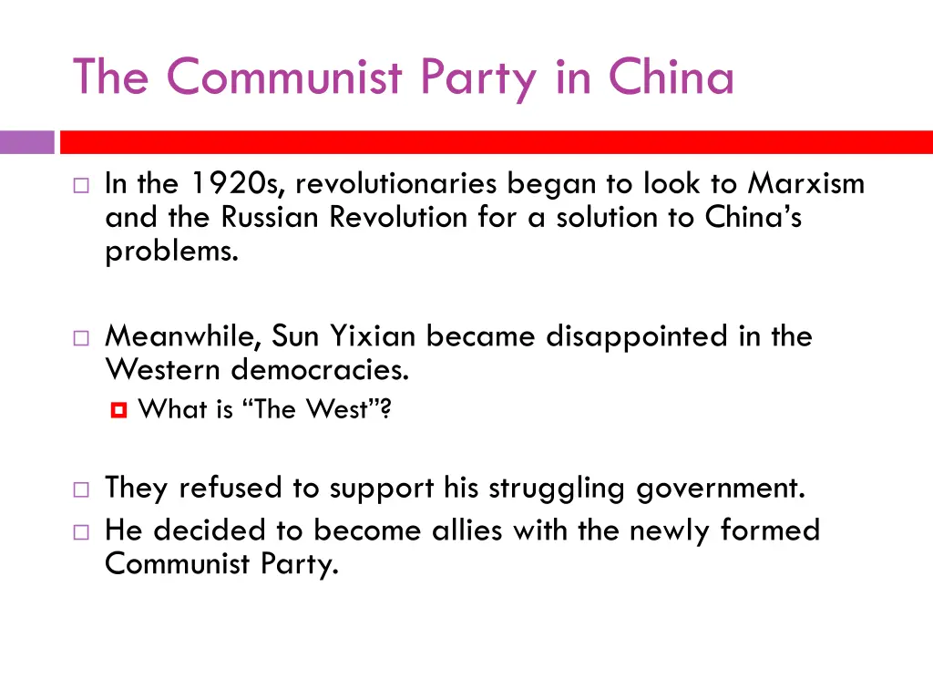 the communist party in china