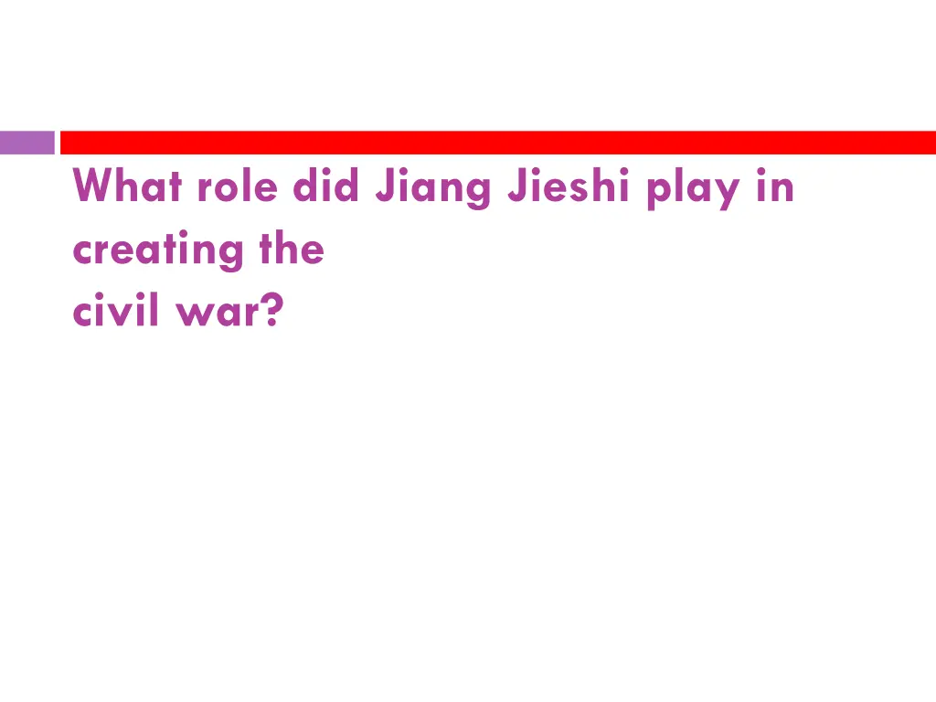 what role did jiang jieshi play in creating