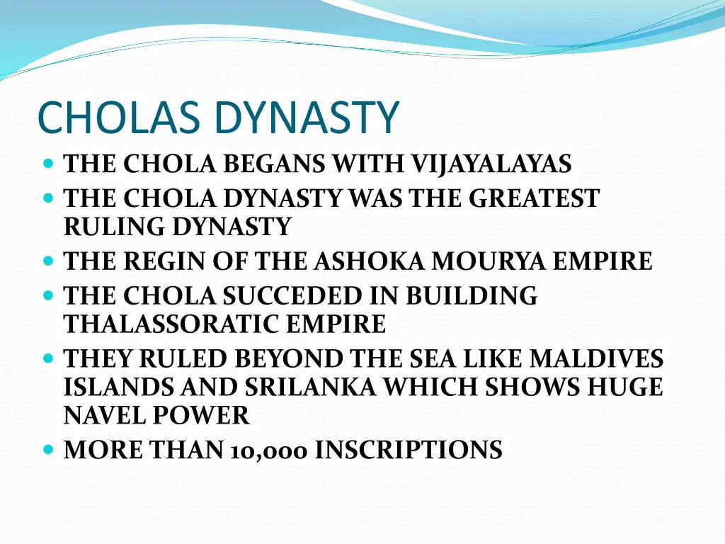 cholas dynasty the chola begans with vijayalayas