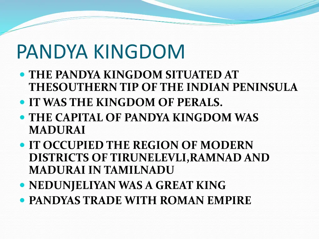 pandya kingdom the pandya kingdom situated